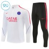 Paris Saint Germain Kind Trainings Sweatshirt Pak 2026-27 Kwart-Zip Witte Paris Saint Germain Kind Trainings Sweatshirt Pak 2026-27 Kwart-Zip Witte
