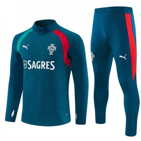 Portugal Trainings Sweatshirt Pak 2026-27 Kwart-Zip Blauwe