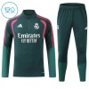 Real Madrid Kind Trainings Sweatshirt Pak 2026-27 Kwart-Zip Groene Real Madrid Kind Trainings Sweatshirt Pak 2026-27 Kwart-Zip Groene