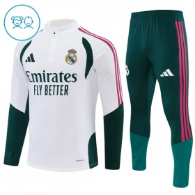 Real Madrid Kind Trainings Sweatshirt Pak 2026-27 Kwart-Zip Witte