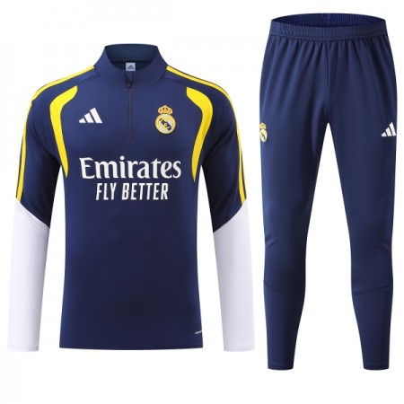 Real Madrid Trainings Sweatshirt Pak 2026-27 Kwart-Zip Blauwe Real Madrid Trainings Sweatshirt Pak 2026-27 Kwart-Zip Blauwe