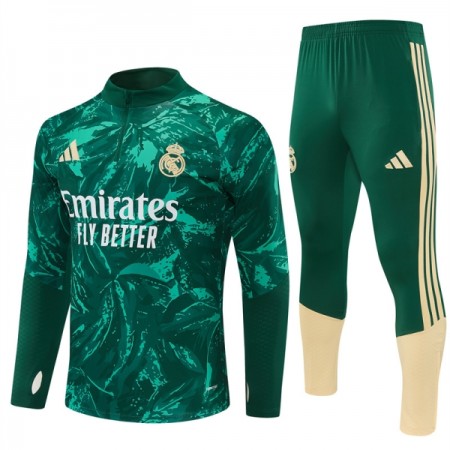 Real Madrid Trainings Sweatshirt Pak 2026-27 Kwart-Zip Groene Real Madrid Trainings Sweatshirt Pak 2026-27 Kwart-Zip Groene
