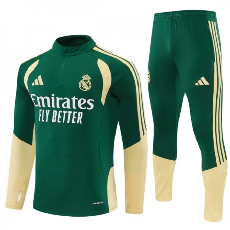 Real Madrid Trainings Sweatshirt Pak 2026-27 Kwart-Zip Groene Real Madrid Trainings Sweatshirt Pak 2026-27 Kwart-Zip Groene