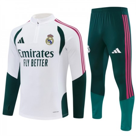 Real Madrid Trainings Sweatshirt Pak 2026-27 Kwart-Zip Witte Real Madrid Trainings Sweatshirt Pak 2026-27 Kwart-Zip Witte