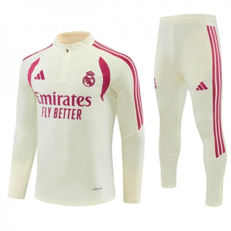 Real Madrid Trainings Sweatshirt Pak 2026-27 Kwart-Zip Witte Real Madrid Trainings Sweatshirt Pak 2026-27 Kwart-Zip Witte