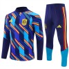 Spanje Trainings Sweatshirt Pak 2026-27 Kwart-Zip Blauwe Spanje Trainings Sweatshirt Pak 2026-27 Kwart-Zip Blauwe