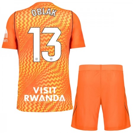 Atlético Madrid Oblak 13 Doelman Kind Tenue 2026-27 Oranje Atlético Madrid Oblak 13 Doelman Kind Tenue 2026-27 Oranje